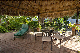 Bucerias back patio palapa